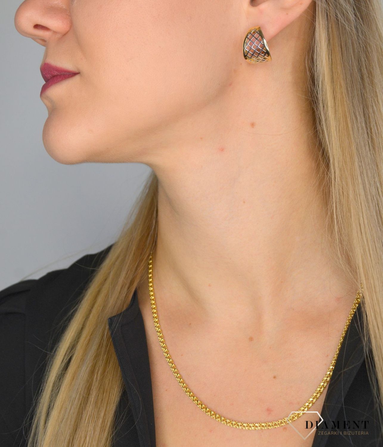 Złoty łańcuszek 585 o szerokości 3,5 mm ✅ Złoty łańcuszek został wykonany z najwyższej jakości złota próby 585. ✅.jpg